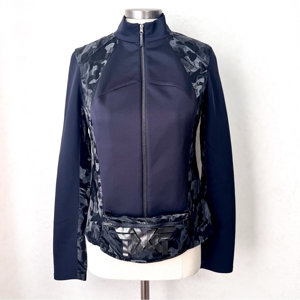 PXG Women’s Fairway Camo Front Pocket Jacket- Black Camo XS